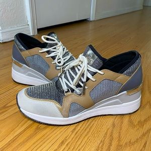 Michael Kors Women’s Liv Trainer Sneakers - Anthracite - Size 7